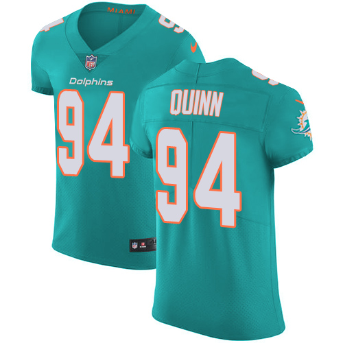 Nike Dolphins #94 Robert Quinn Aqua Green Team Color Men's Stitched NFL Vapor Untouchable Elite Jersey - Click Image to Close